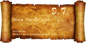 Dora Terézia névjegykártya